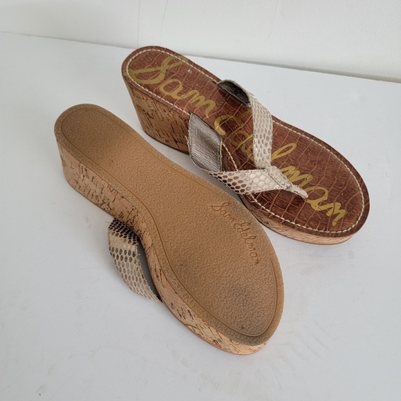 Sam Edelman wedge 9.5 women sandals - Picture 6 of 7